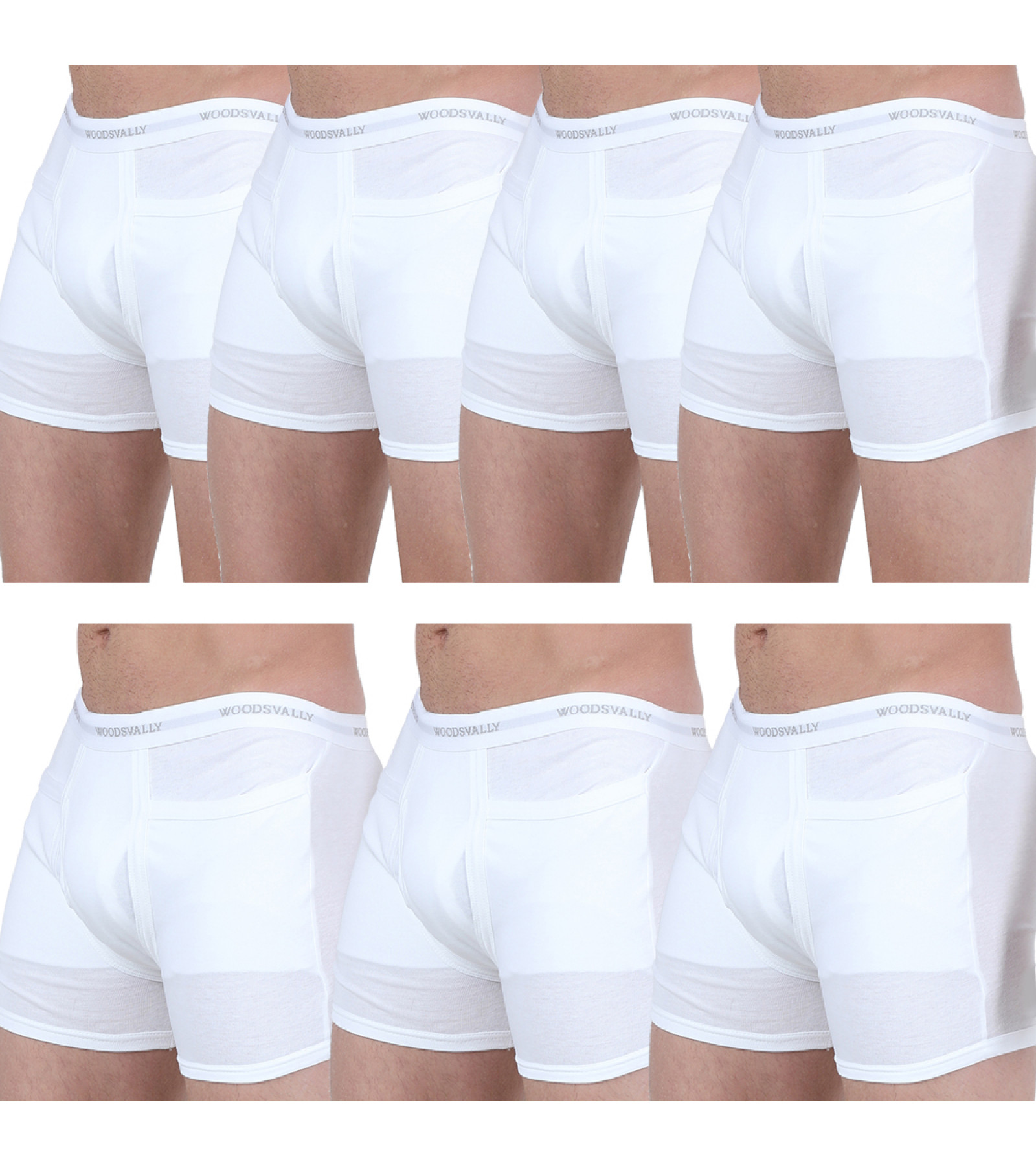 Men’s Trunk Combo Pack of 7 White | Regular Fit Trunk